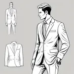 light grey suit image